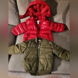 Baby Bundle Polo Ralph Lauren Puffer Coat  / Shein Fall Bomber Jacket Both 12M